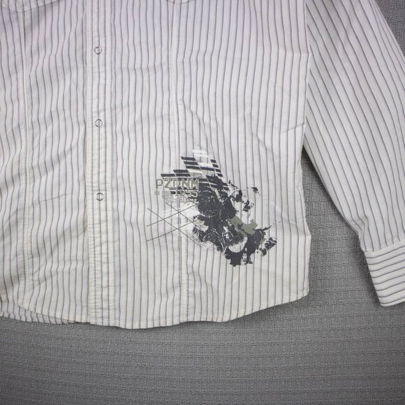 Point Zero Black Label Y2K Grunge Style Button Up - Picture 5 of 8